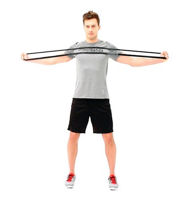 کشش سینه با کش ورزشی